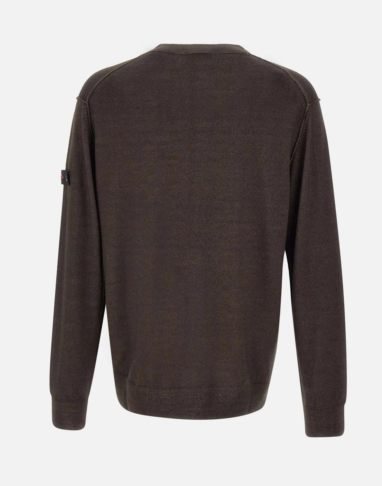 Badra Men's Wool Sweater in Chocolate Brown