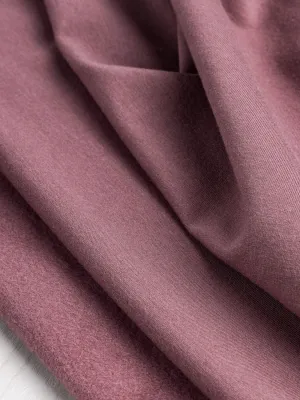 Bamboo Cotton Stretch Fleece - Antique Rose