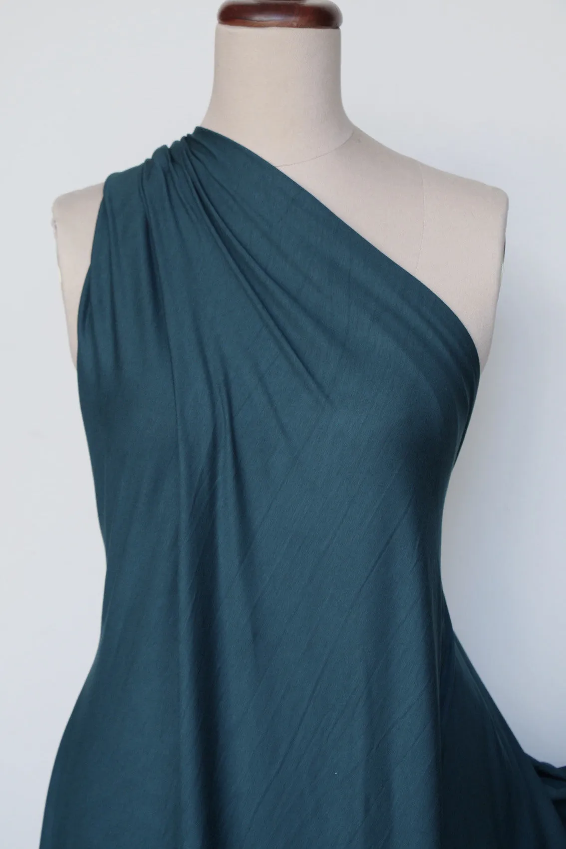 Bamboo Jersey Knit - Teal Green (250gsm)