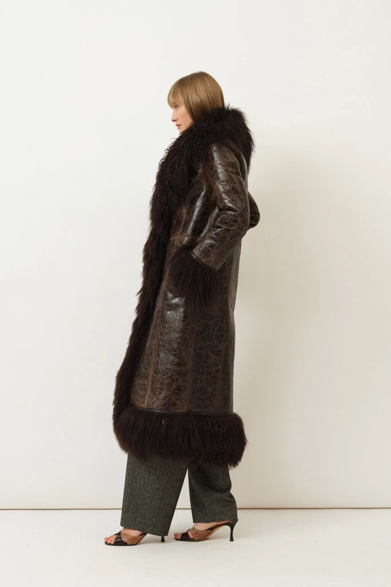 Bonna Coat — Distressed Brown