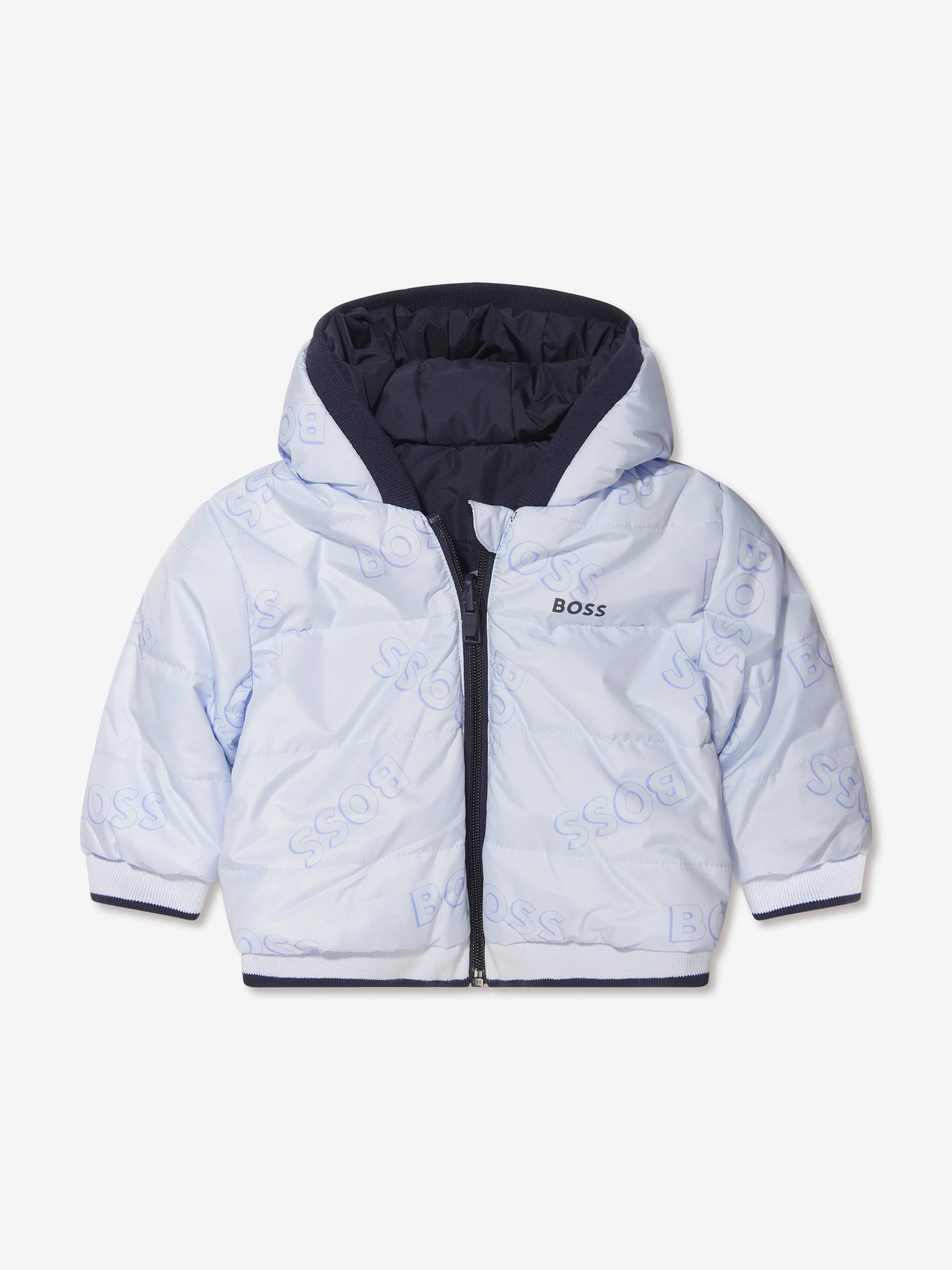 BOSS Baby Boys Reversible Puffer Jacket