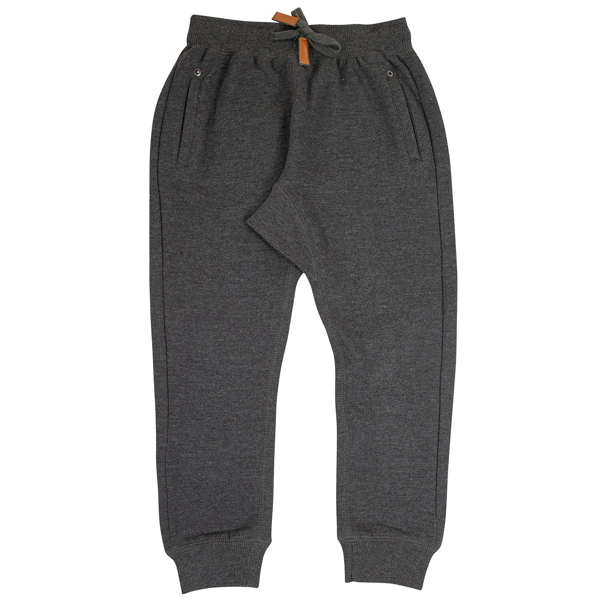 Charcoal - Jogger Pants with Rivets