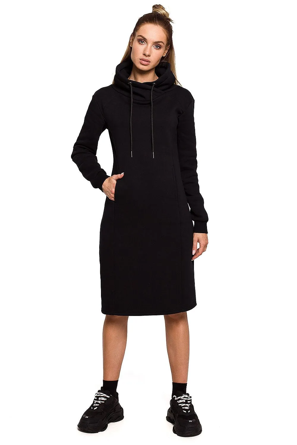 Chic High Neck Knit Dress for Ultimate Winter Comfort