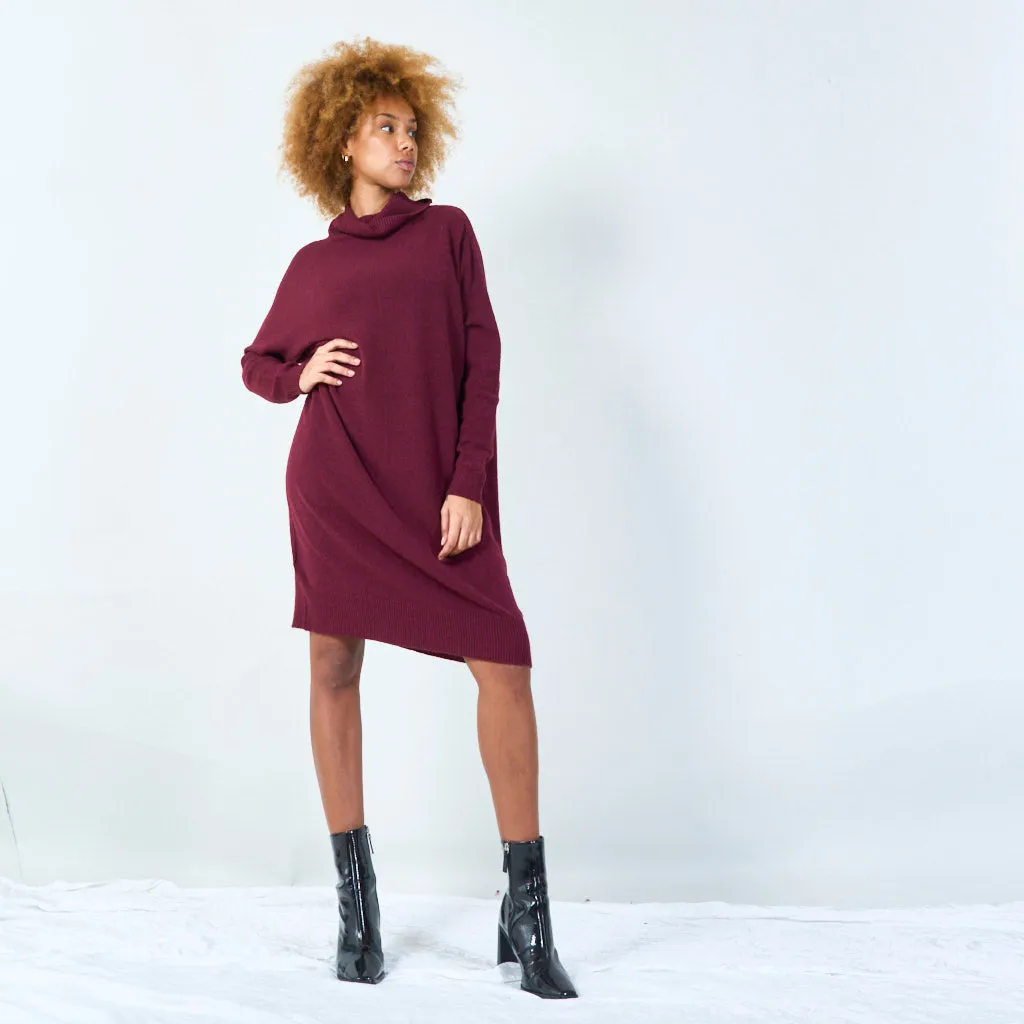 Classic turtleneck longline sweater wholesale