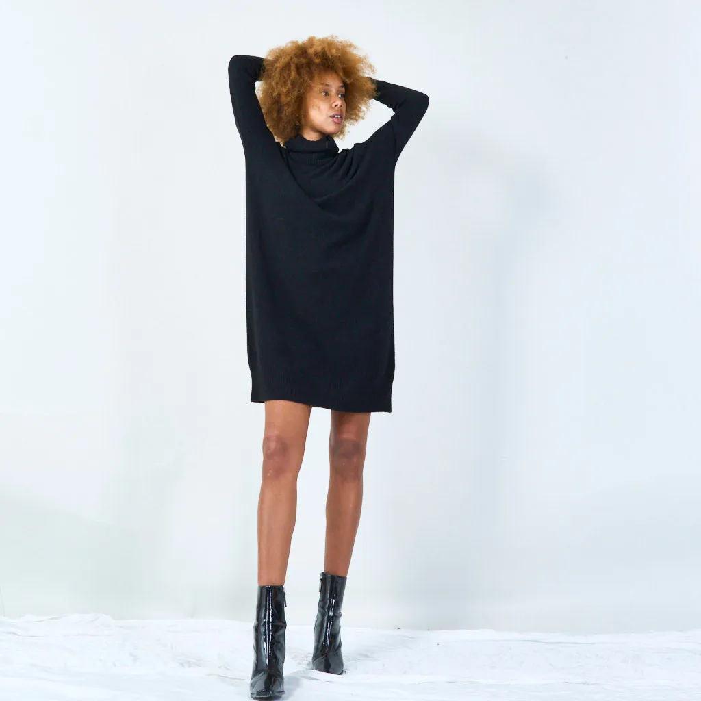 Classic turtleneck longline sweater wholesale