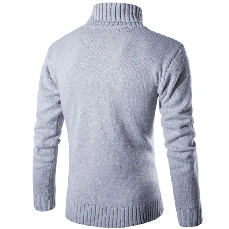 Covrlge Pullover Slim Warm Lapel Jacquard Hedging British Sweater