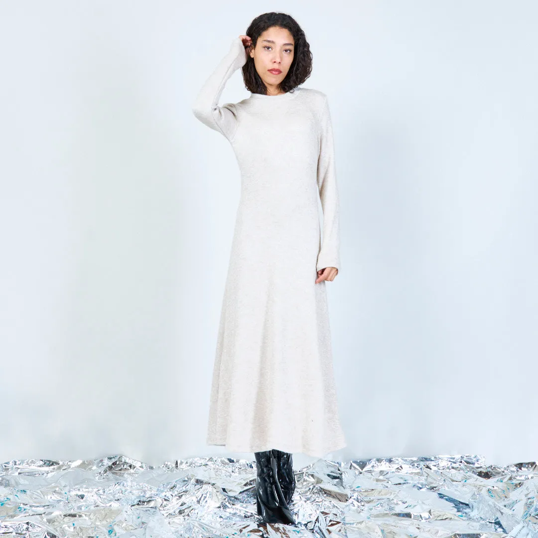 Cozy knit long-sleeve midi dress wholesale