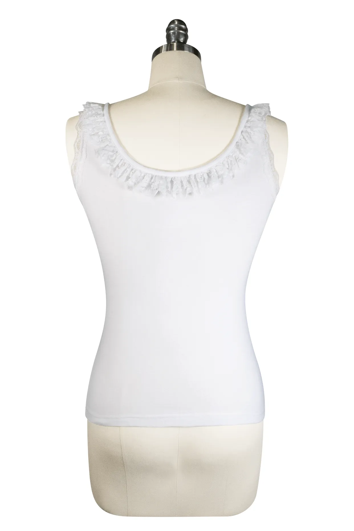 D'Amour Madam Ruffle Singlet (Off White)