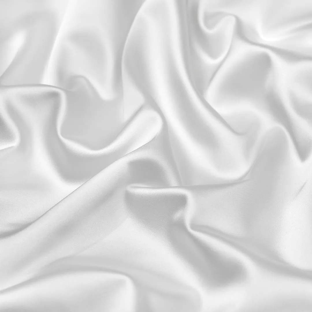 Elegant Stretch Poly Satin - Bright White