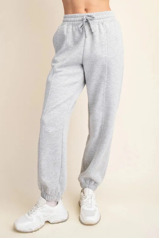 French Terry Fleece Jogger Sweatpant H Grey