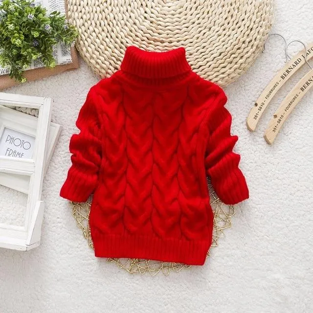 High collar Pullovers Turtleneck Warm Thick Sweaters