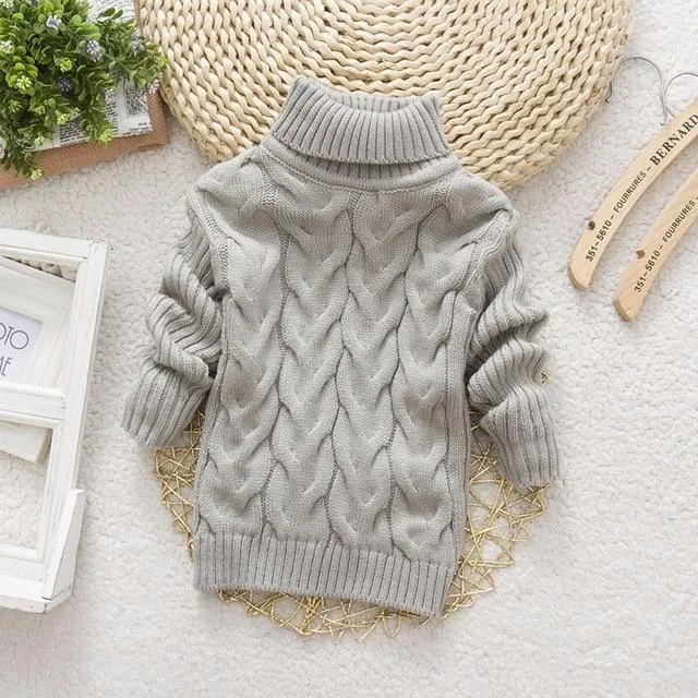 High collar Pullovers Turtleneck Warm Thick Sweaters