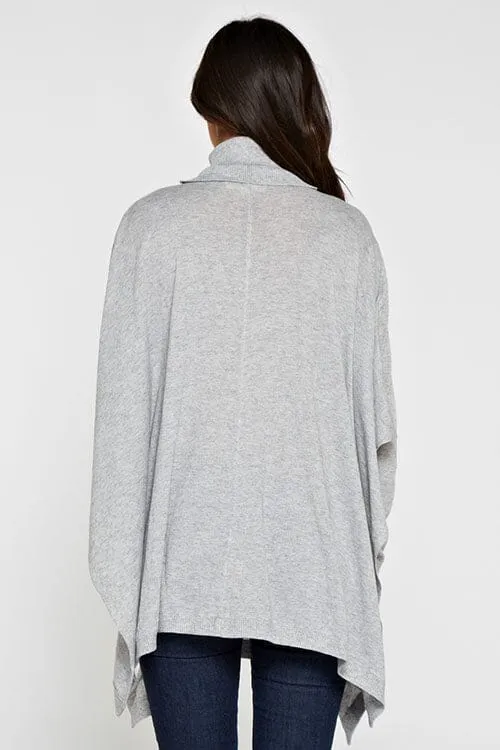 Let Loose Turtleneck Sweater Poncho