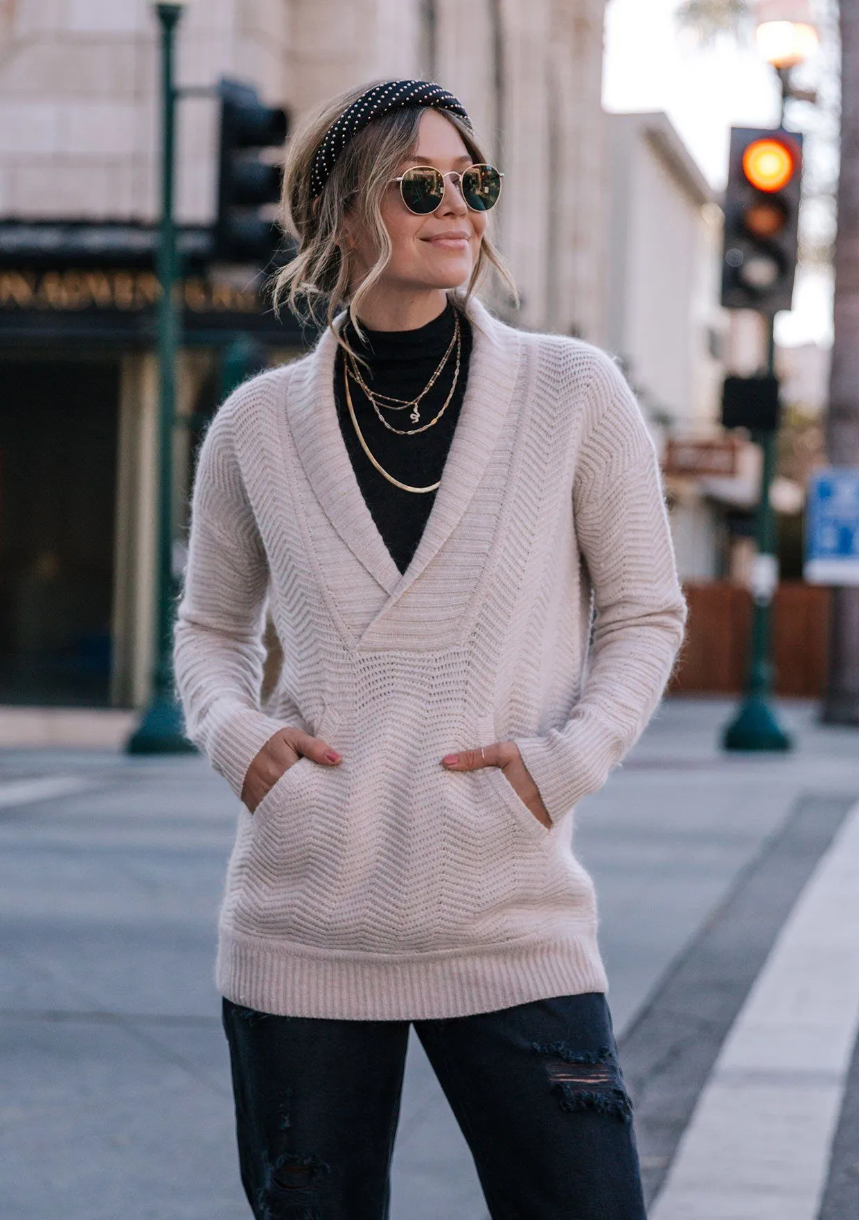 Mountaintop Shawl Collar Sweater