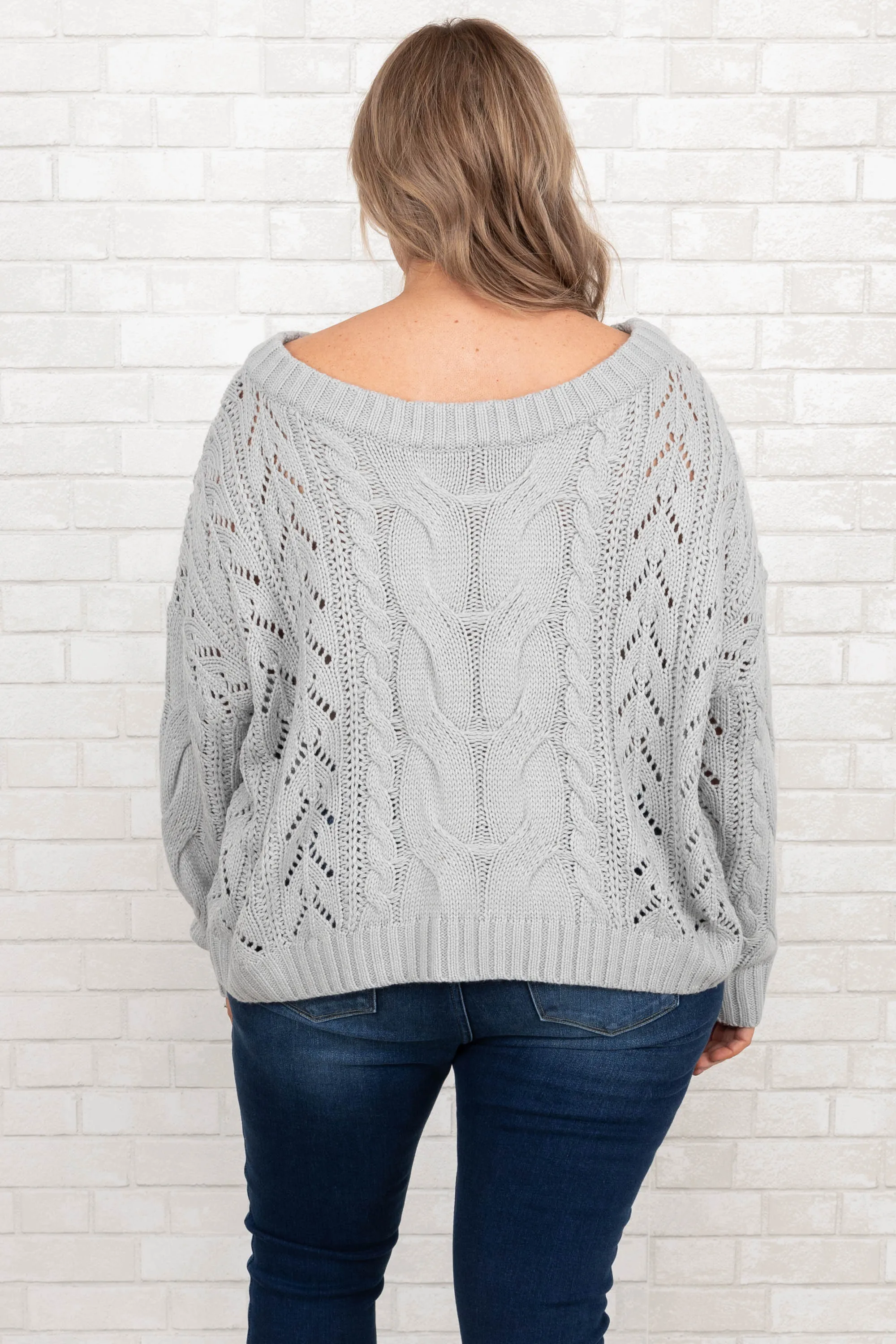 Powerful Thing Sweater, Gray