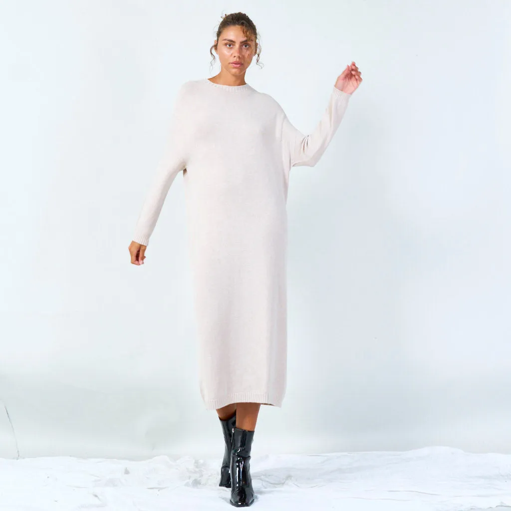 Relaxed fit midi sweater dress wholesale