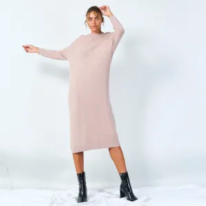 Relaxed fit midi sweater dress wholesale