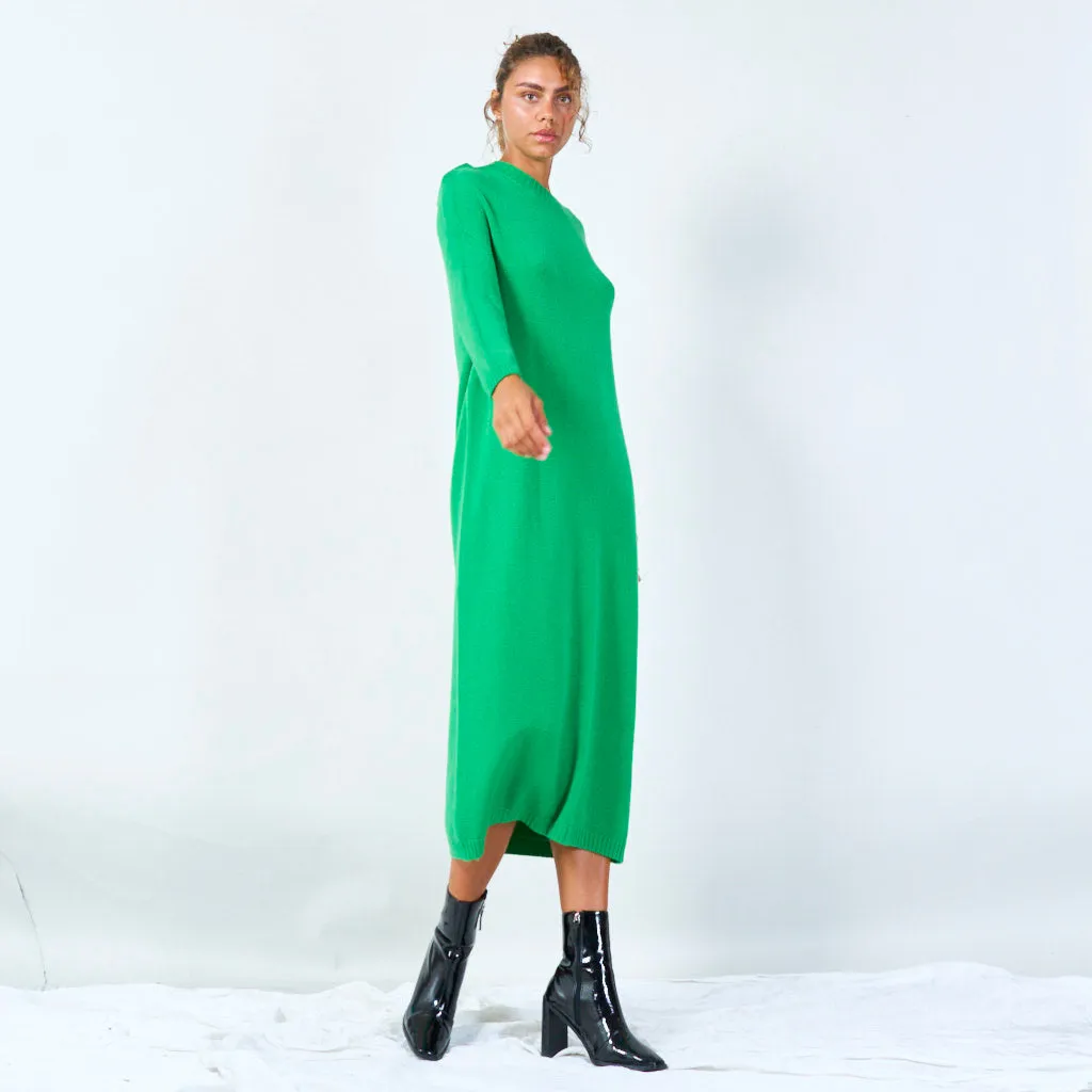 Relaxed fit midi sweater dress wholesale