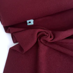 Remnant of Sweater Knit - Recycled Cotton - Burgundy (Copy) (151cm)