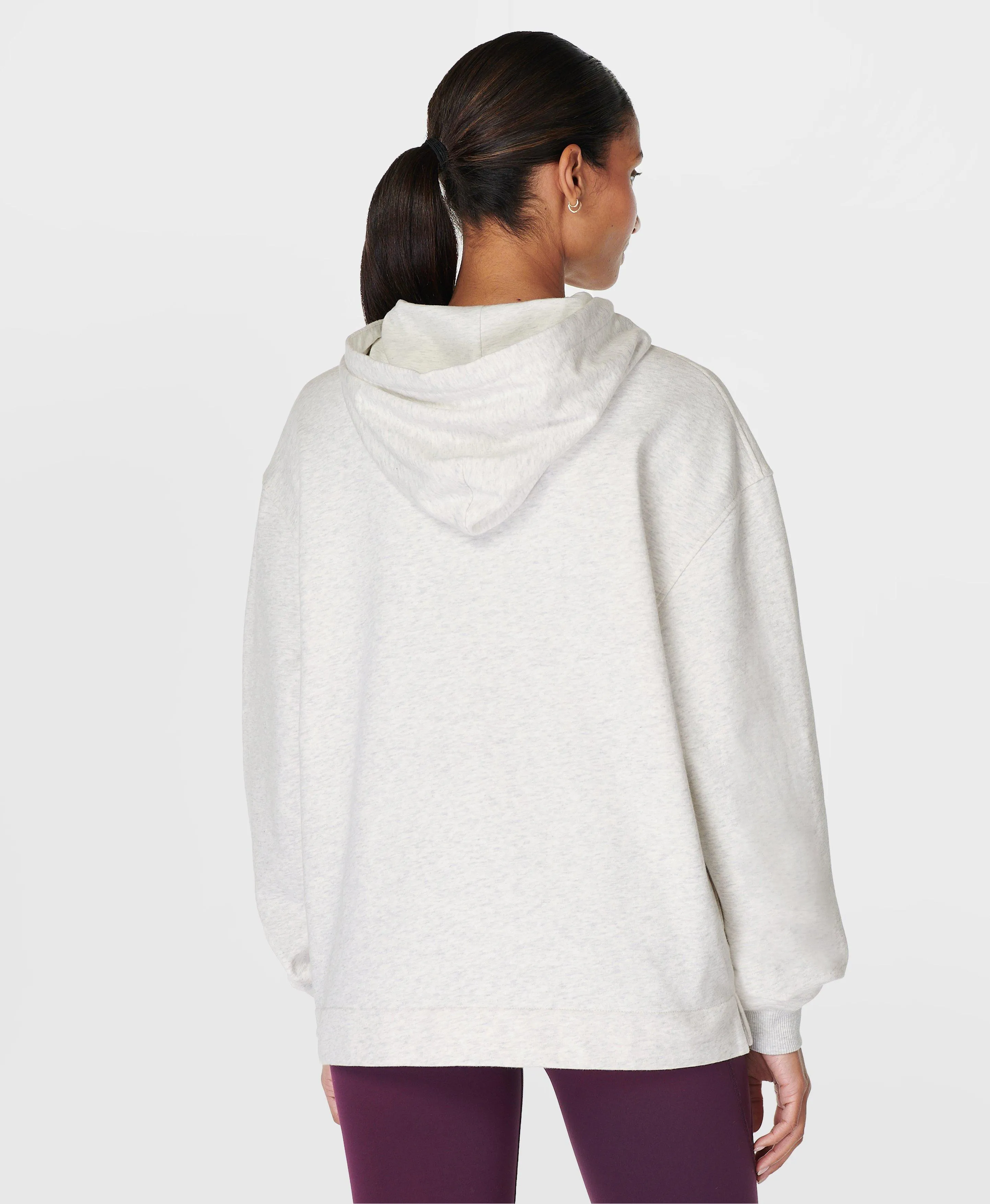 Revive Longline Hoody Sb9913b Ice-Grey-Marl