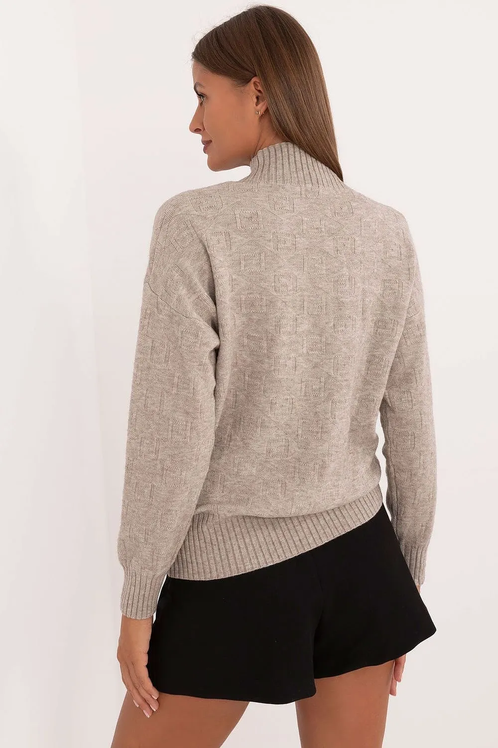 Textured Warmth Casual Jumper