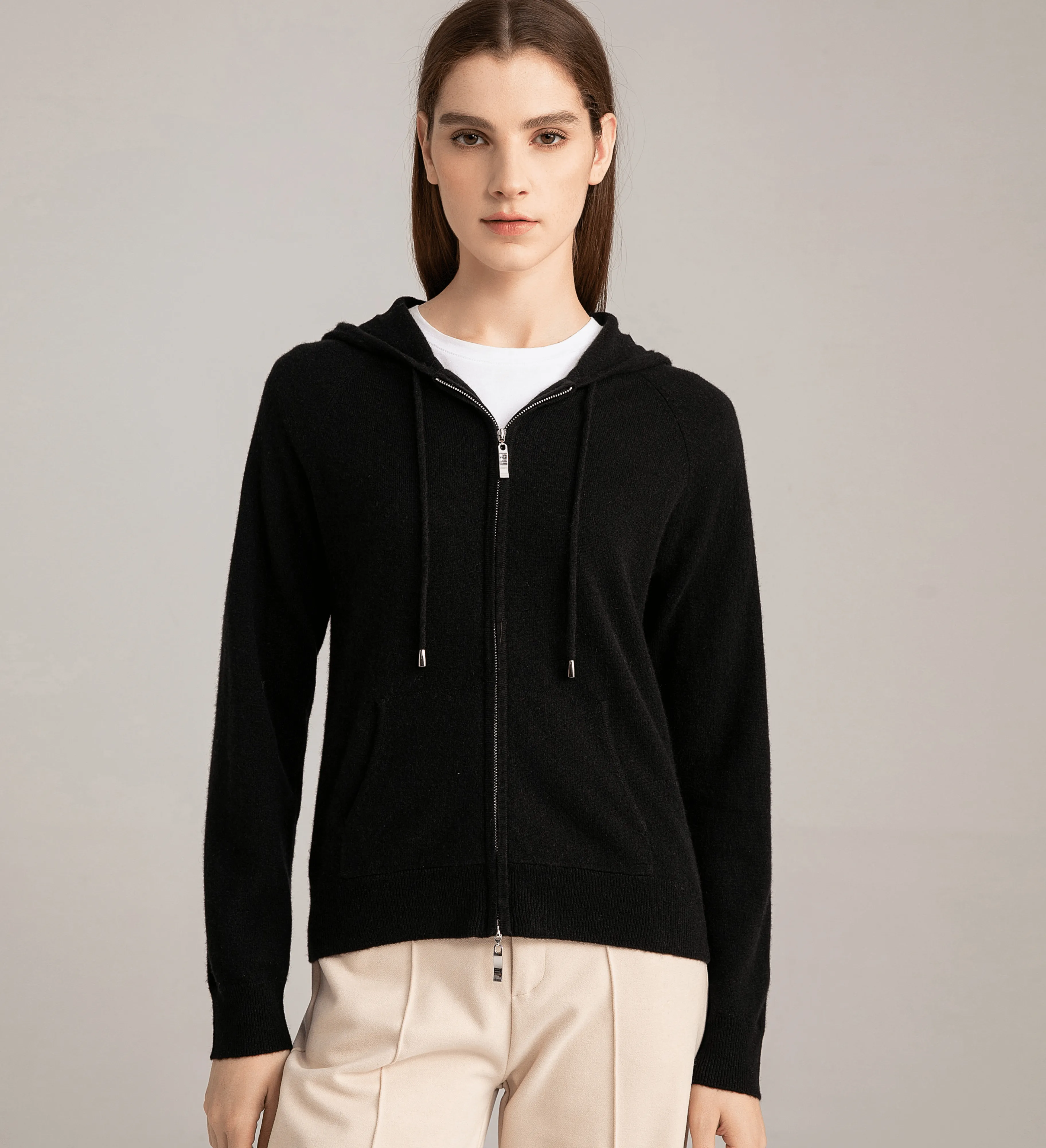 The Full Zip Cashmere Hoodie