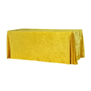 Velvet 90"x156" Rectangular Tablecloth - Canary Yellow