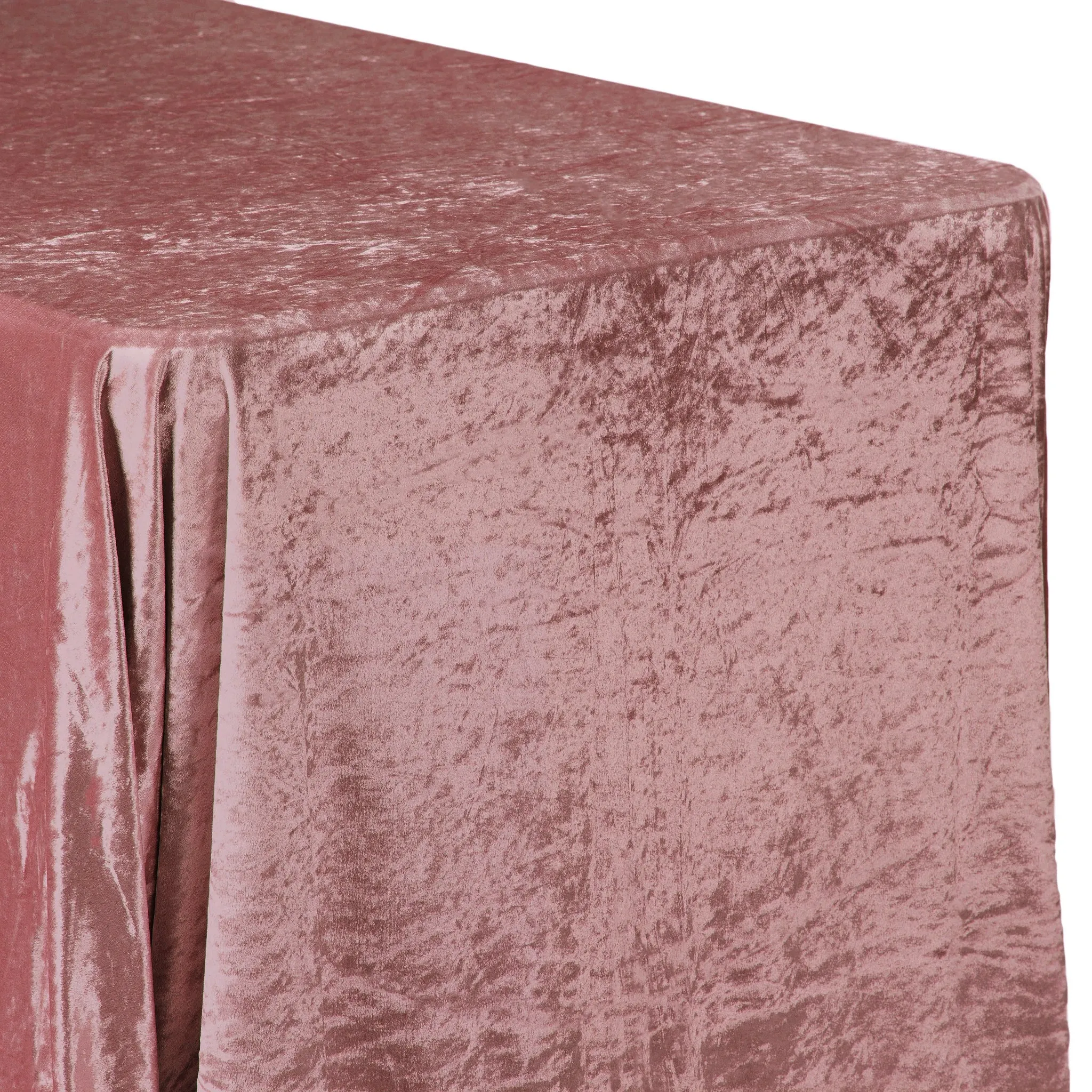 Velvet 90"x156" Rectangular Tablecloth - Dark Dusty Rose/Mauve