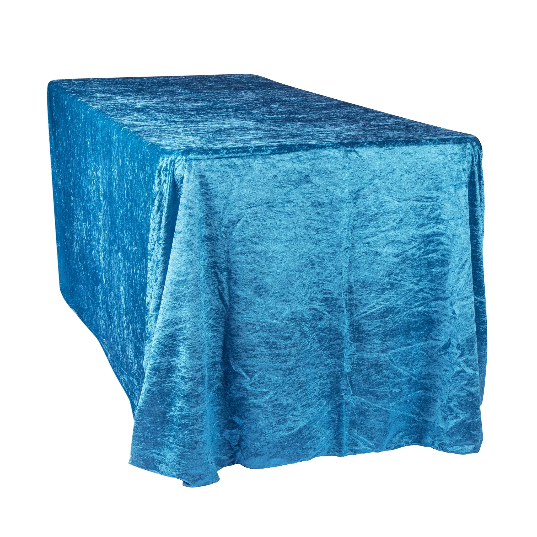 Velvet 90"x156" Rectangular Tablecloth - Dark Teal