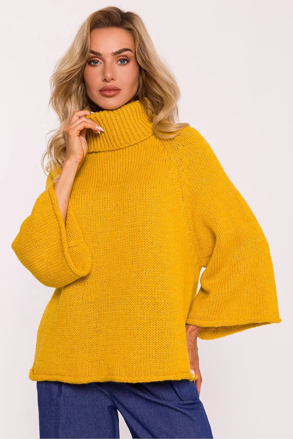 Warmth & Whimsy 7/8 Sleeve Turtleneck Sweater