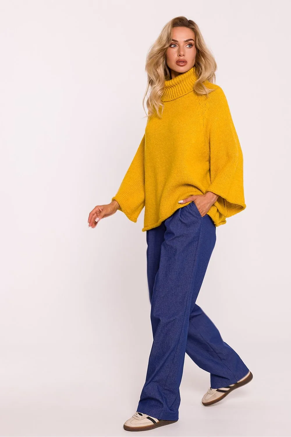 Warmth & Whimsy 7/8 Sleeve Turtleneck Sweater