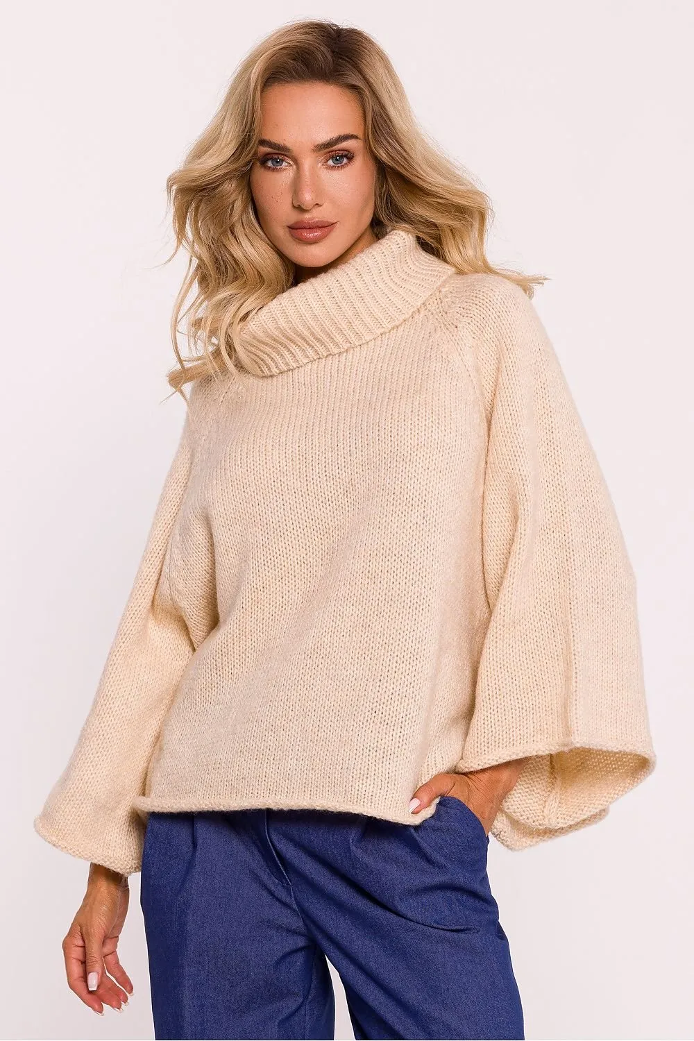 Warmth & Whimsy 7/8 Sleeve Turtleneck Sweater