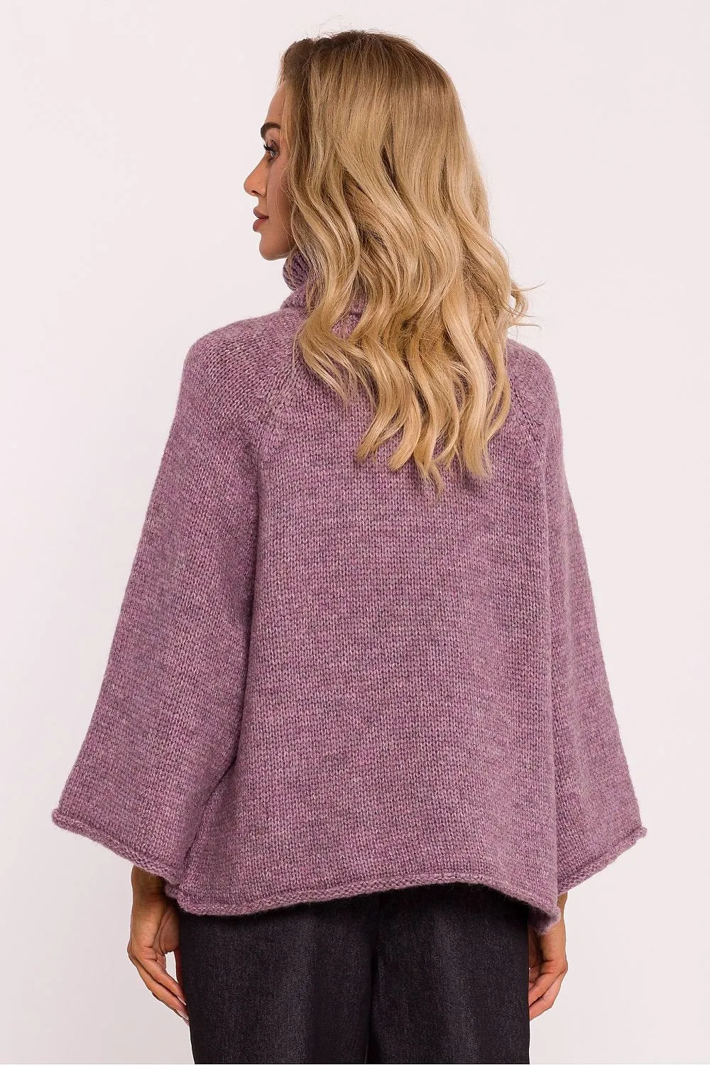 Warmth & Whimsy 7/8 Sleeve Turtleneck Sweater