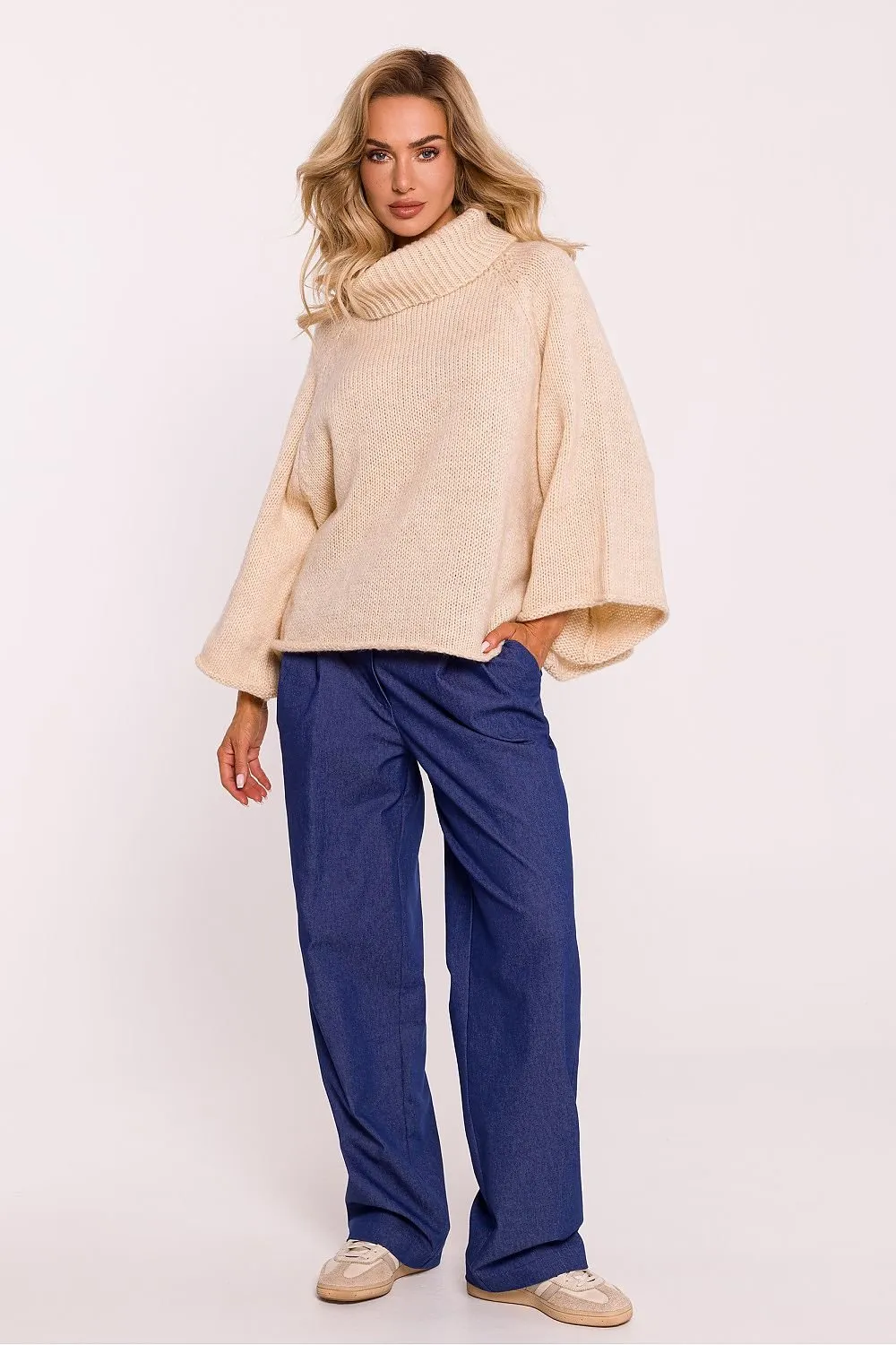 Warmth & Whimsy 7/8 Sleeve Turtleneck Sweater