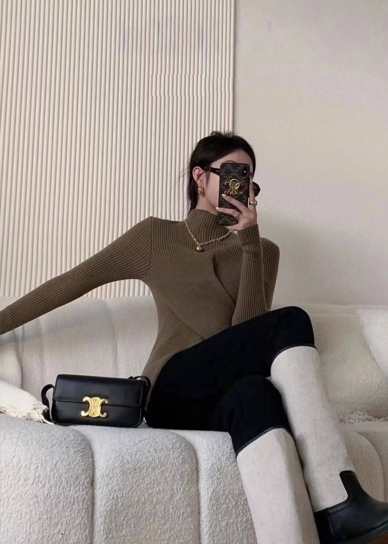 Wjczt Autumn Winter Turtleneck Knitting Sweater Women Bottoming Warm Sweaters 2022 Women's Pullovers Solid Fashion Simple Basic Tops