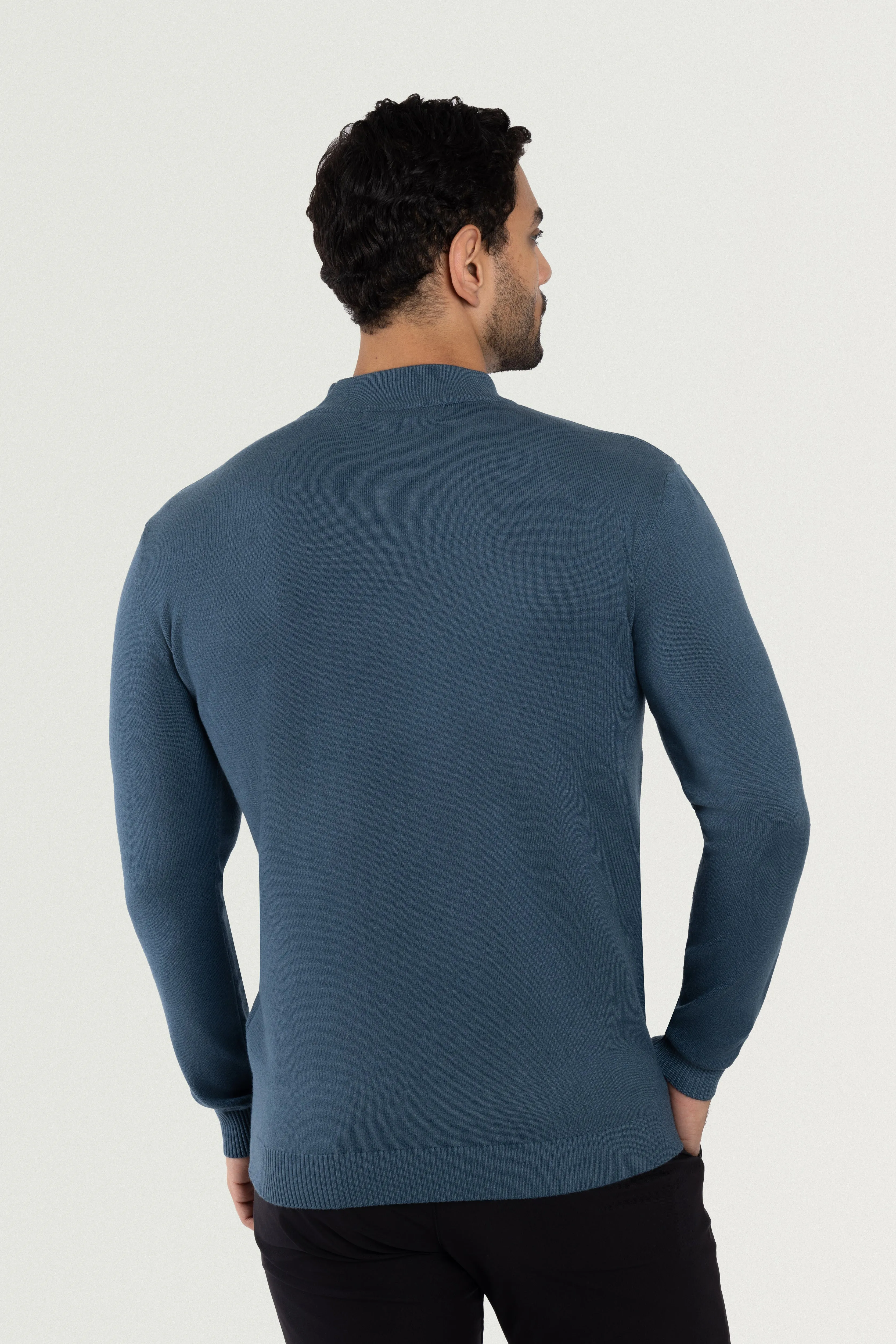 X RAY Men's Basic Casual Mockneck Sweater